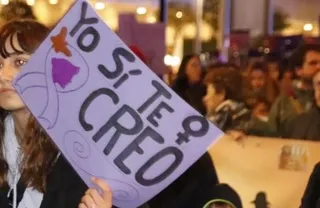 Imagen de una manifestación contra la violencia de género en Salamanca | Salamanca24horas