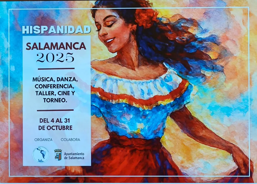 Cartel de la Hispanidad en Salamanca 2025