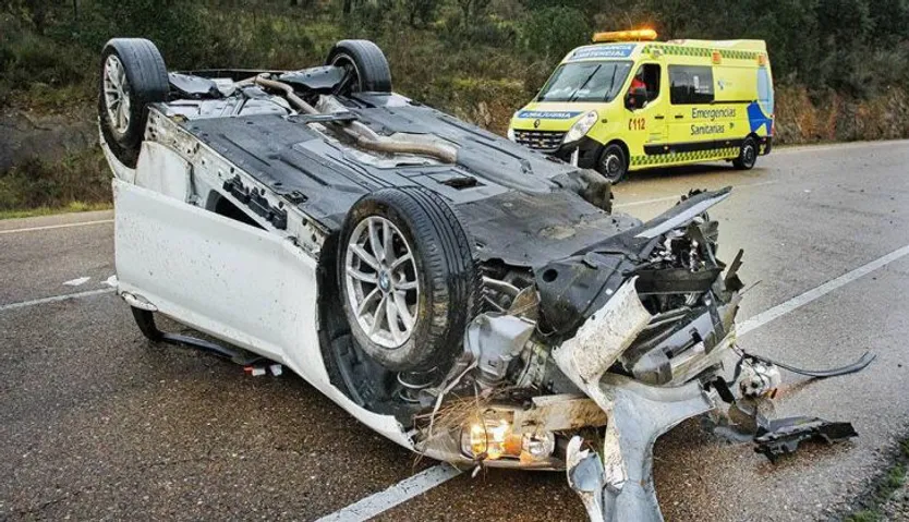 Accidente en El Bodón. FOTO ICAL