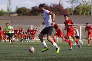 Imagen del choque entre UD Santa Marta y Salamanca CF UDS | FOTO SALAMANCA24HORAS.COM