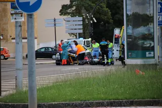 Un herido en un accidente en la avenida Raimundo de Borgoña