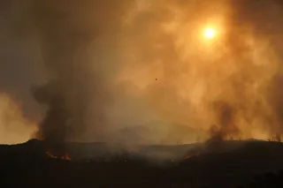 Incendio en la localidad de Paradiña