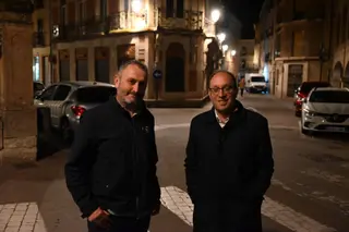 Marcos Iglesias y el delegado de Alumbrado Público, Rubén Benito | Ayto Ciudad Rodrigo