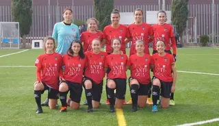 Imagen del once inicial del Salamanca FF ante el Badajoz de la pasada campaña | FOTO SALAMANCA24HORAS.COM