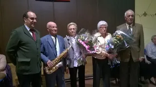 Demetrio Nieto y Pedro Farias, homenajeados en el Día del Socio del Casino