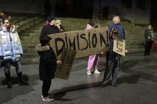 Concentración en Béjar para pedir la dimisión del alcalde
