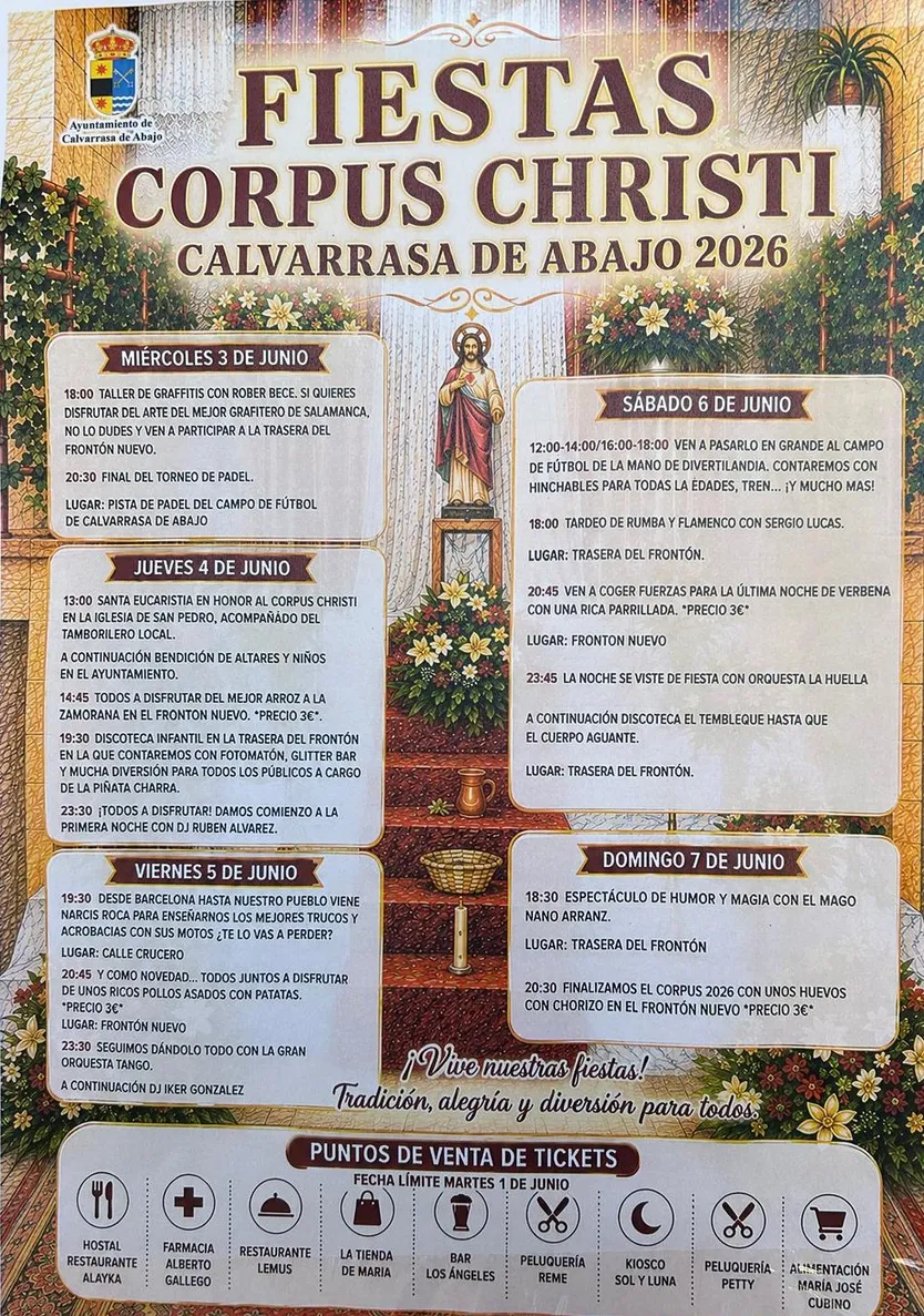 Programa De Calvarasa De Abajo En Corpus