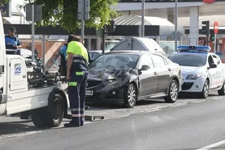 Accidente en la avenida Lasalle