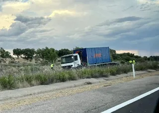 Salida de vía A-62 KM 304