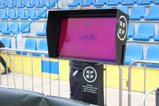 VAR en la Copa del Rey en el Unionistas FC Barcelona | FOTO SALAMANCA24HORAS.COM
