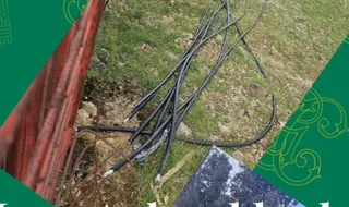 Cable telefónico de cobre incautado por la Guardia Civil del Puesto de Tamames. Foto Guardia Civil Salamanca