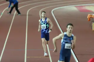Álvaro de Arriba, en los Campeonatos Autonómicos de Pista Cubierta | FOTO SALAMANCA24HORAS.COM
