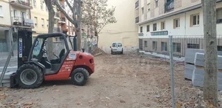 Obras plaza calles Toledo Velazquez