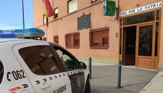 Imagen del puesto de mando de la Guardia Civil en Benavente