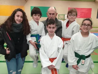 Grupo de judokas en Medina del Campo 2020