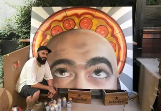 El artista Jorge Nego desata pasiones en el segundo Street Art & Food Festival en el Mercado de San Ildefonso