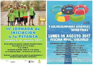 El deporte infantil para fiestas arranca con iniciación a la petanca