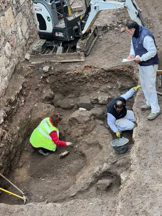 Trabajos para reformar el atrio de la Catedral Nueva de Salamanca (1)