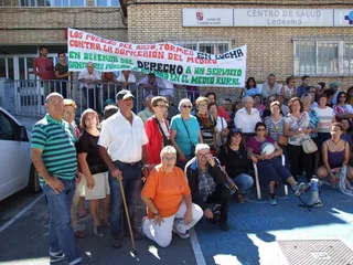 Concentración en el Centro de Salud de Ledesma