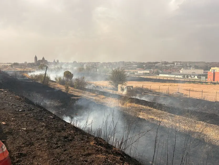 Los bomberos sofocan un gran incendio en el Polígono Industrial de Los Montalvos
