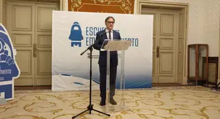 El alcalde de Salamanca, Carlos García Carbayo, presenta la Escuela de Emprendimiento