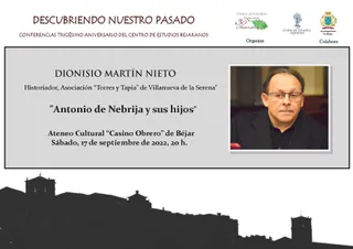 Cartel conferencia Dionisio
