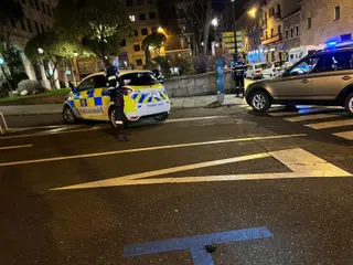 Imagen del vehículo custodiado por la Policía Local