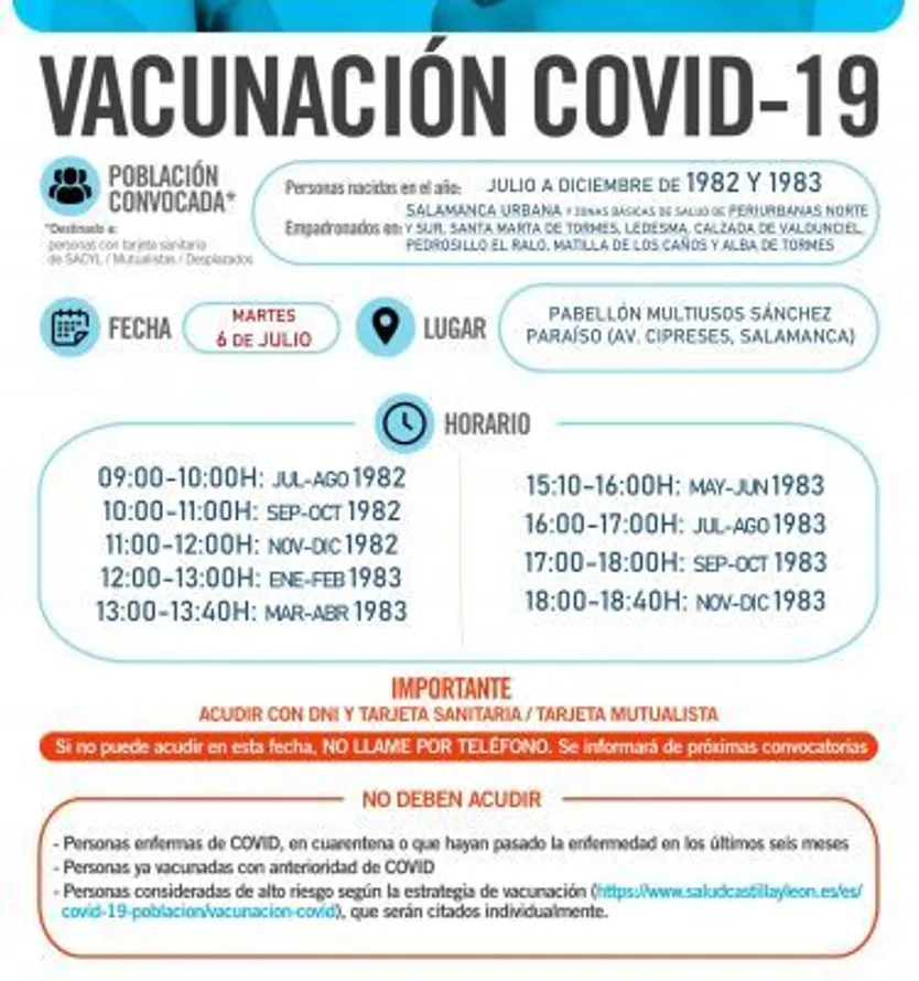 6 de julio, martes 1982 y 1983