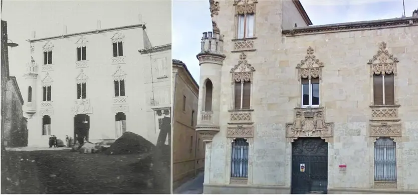 El Palacio de Cartago antes y después de la reforma que se llevó a cabo en los años 50
