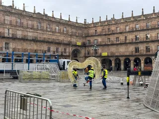 Retirada de campana de la Plaza Mayor. Foto S24H
