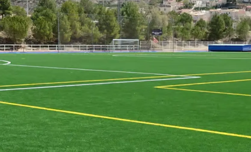 Campo de fútbol con las nuevas características
