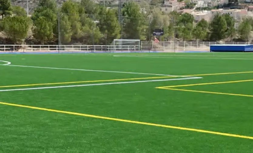 Campo de fútbol con las nuevas características