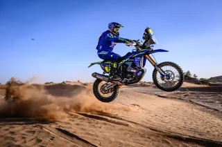Lorenzo Santolino, en el Rally de Marruecos