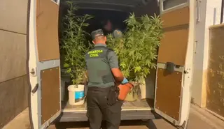 Operación de la Guardia Civil en Gallegos de Argañán