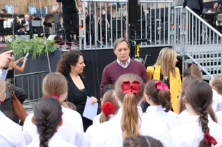 Carlos García Carbayo, asiste al concierto de la Joven Orquesta Sinfónica Ciudad de Salamanca, Coro Ciudad de Salamanca y Coro Santa Cecilia de la Escuela Municipal de Música y Danza en homenaje a Tomás Bretón