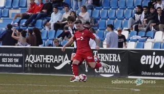 Svensson y Javi Villar, en un Unionistas - Osasuna Promesas | FOTO SALAMANCA24HORAS.COM