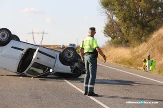 Accidente en carretera de Béjar 1