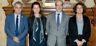 El rector recibe a la vicepresidenta primera de la Real Sociedad Matemática Española