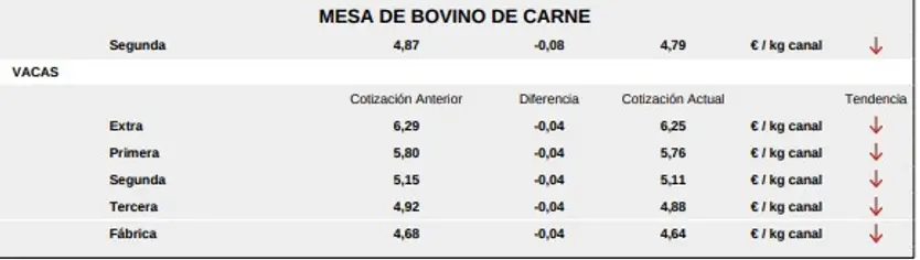 Mesa De Bovino De Carne Lonja Salamanca 8 Junio 2026 1