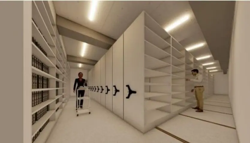 Proyección del nuevo edificio del archivo de la Diputación de Salamanca