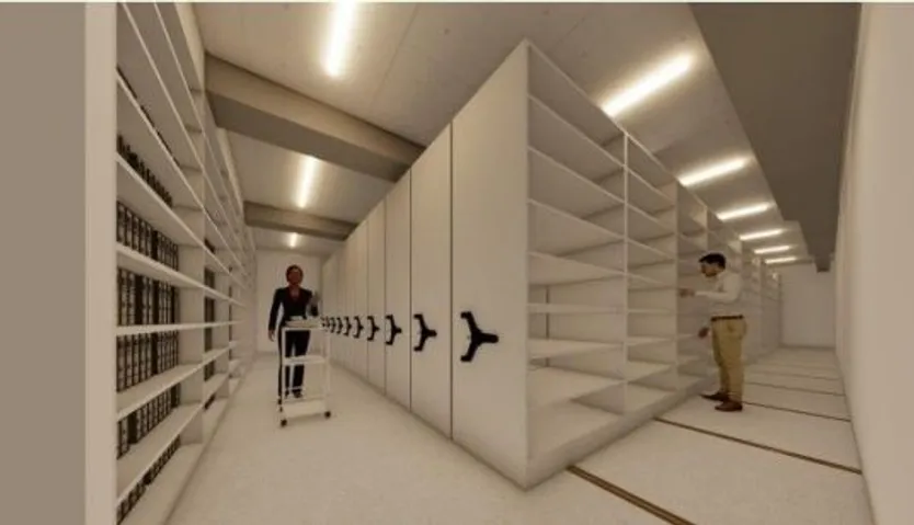 Proyección del nuevo edificio del archivo de la Diputación de Salamanca