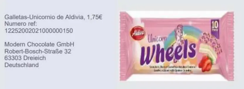 Galletas retiradas de Tedi