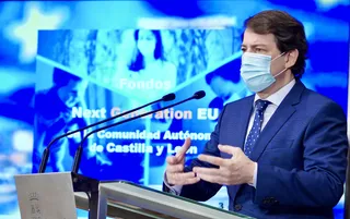Alfonso Fernández Mañueco explica la estrategia de la Comunidad para la captación de Fondos Europeos de Nueva Generación. | FOTO: ICAL