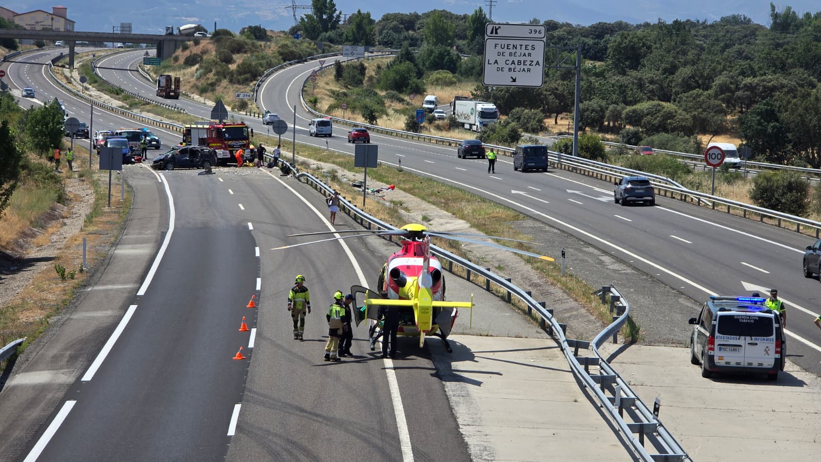 Accidente Cabeza De B&eacute;jar 