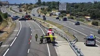 Accidente mortal ocurrido en la A-66 a la altura de La Cabeza de Béjar | Andrea Mateos