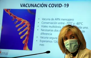 Verónica Casado presenta la campaña de vacunación contra la COVID 19 | Foto: ICAL