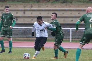 Imagen del duelo entre Salamanca CF UDS B y Atlético Astorga.