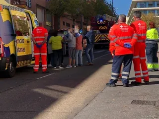 Bomberos en la calle Abraham Zacut