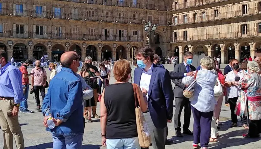 Homenaje a Miguel Ángel Blanco en la Plaza Mayor de Salamanca. Foto SALAMANCA24HORAS (1)