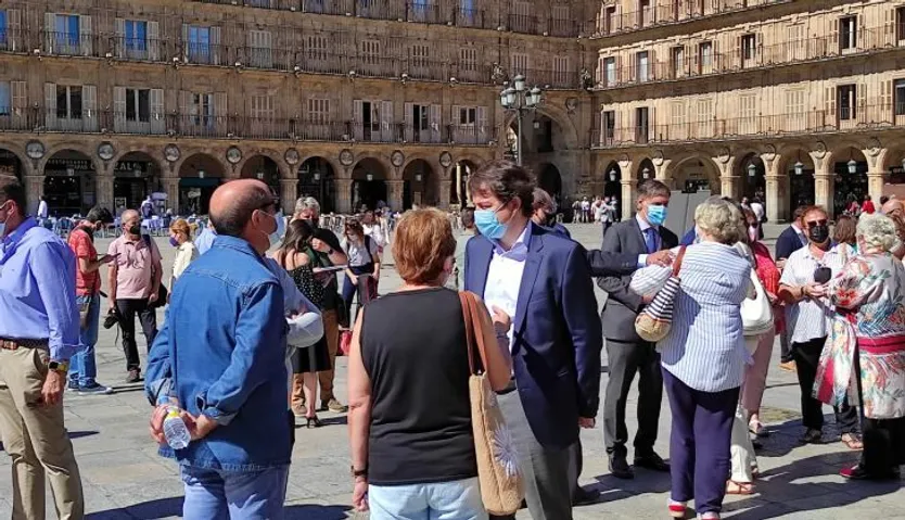 Homenaje a Miguel Ángel Blanco en la Plaza Mayor de Salamanca. Foto SALAMANCA24HORAS (1)